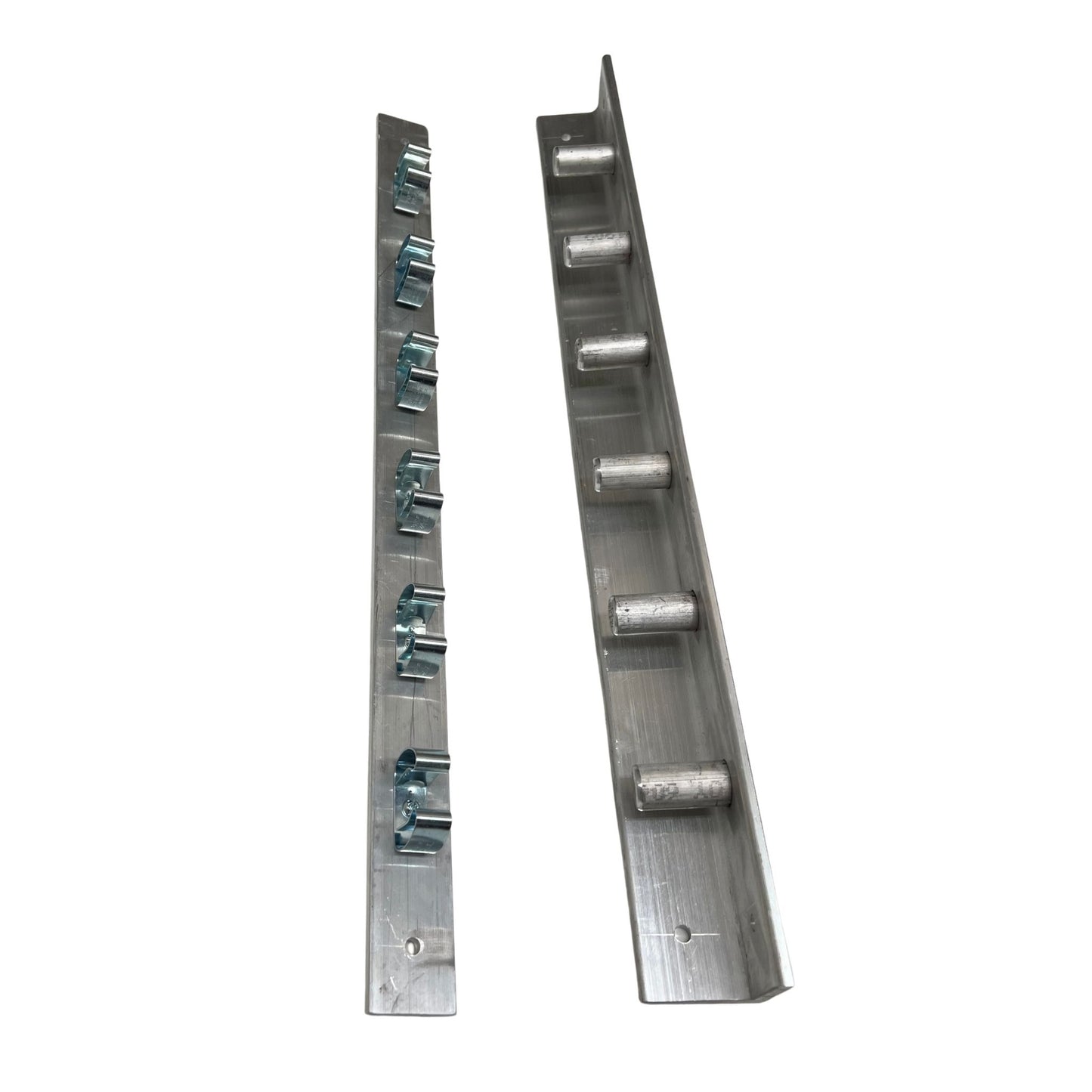 fiberglass pole rack 6-pole side view for sewer maintenance storage