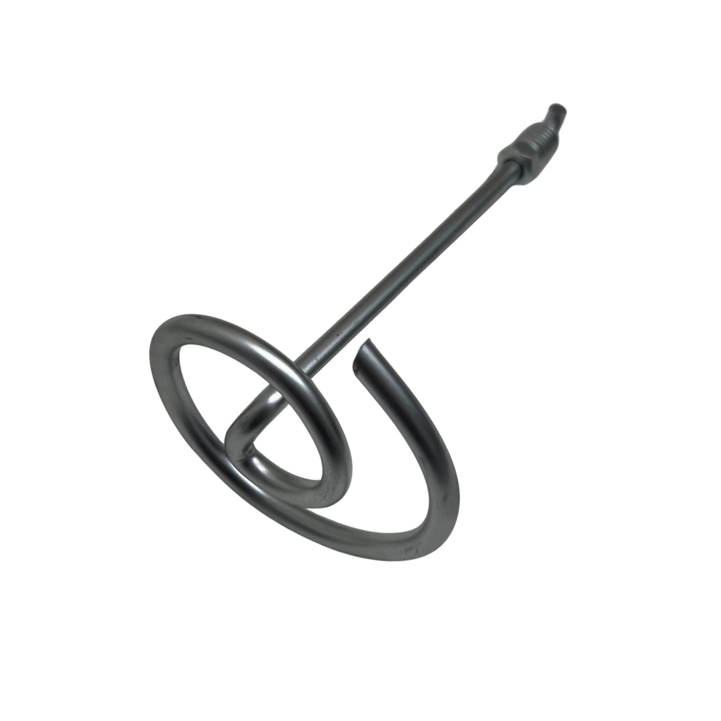 continuous sewer wire pick up tool with 3/8 coarse threaded nut front view