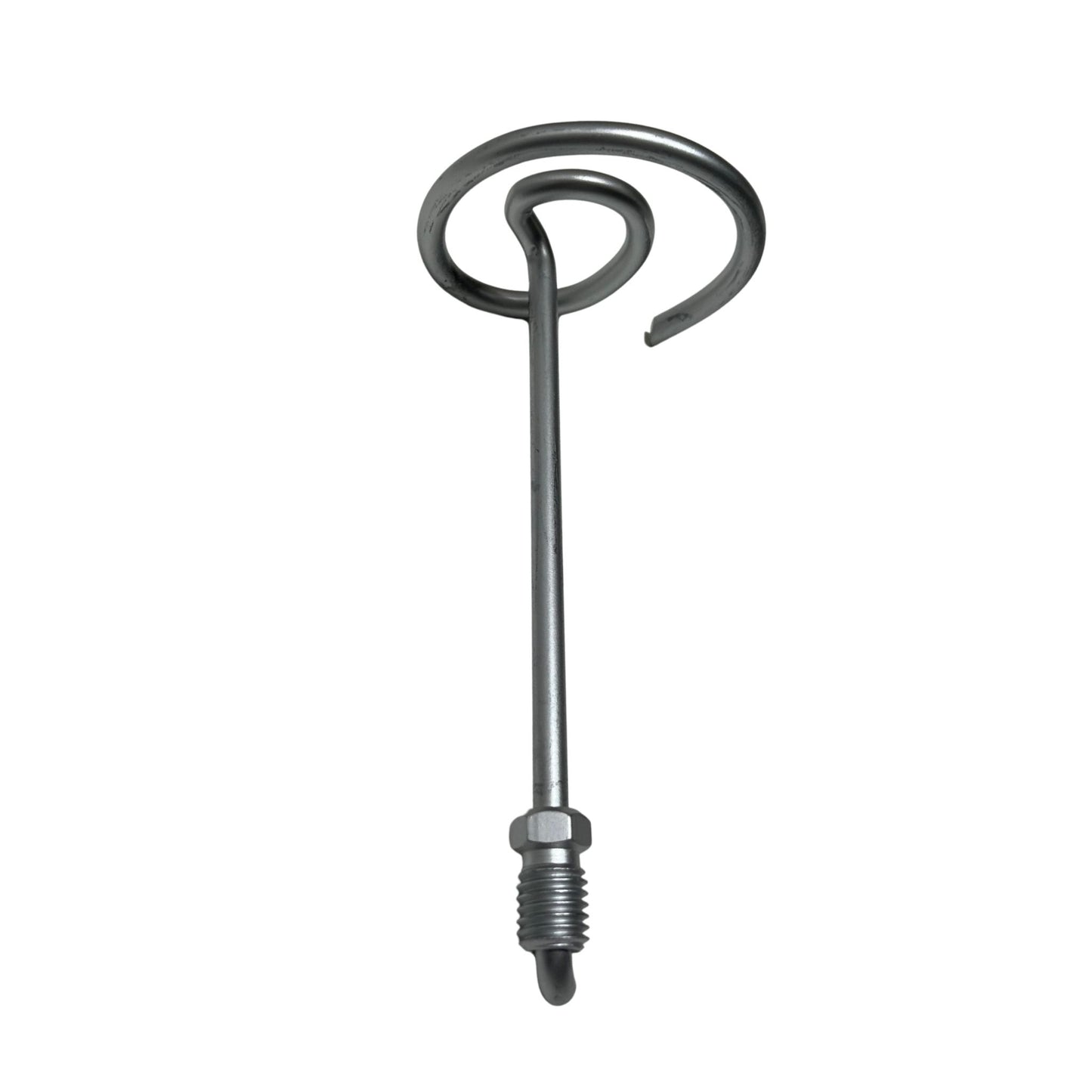 continuous sewer wire pick up tool angled view for rod retrieval