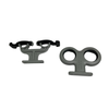 Double Fiberglass Pole Holder Set