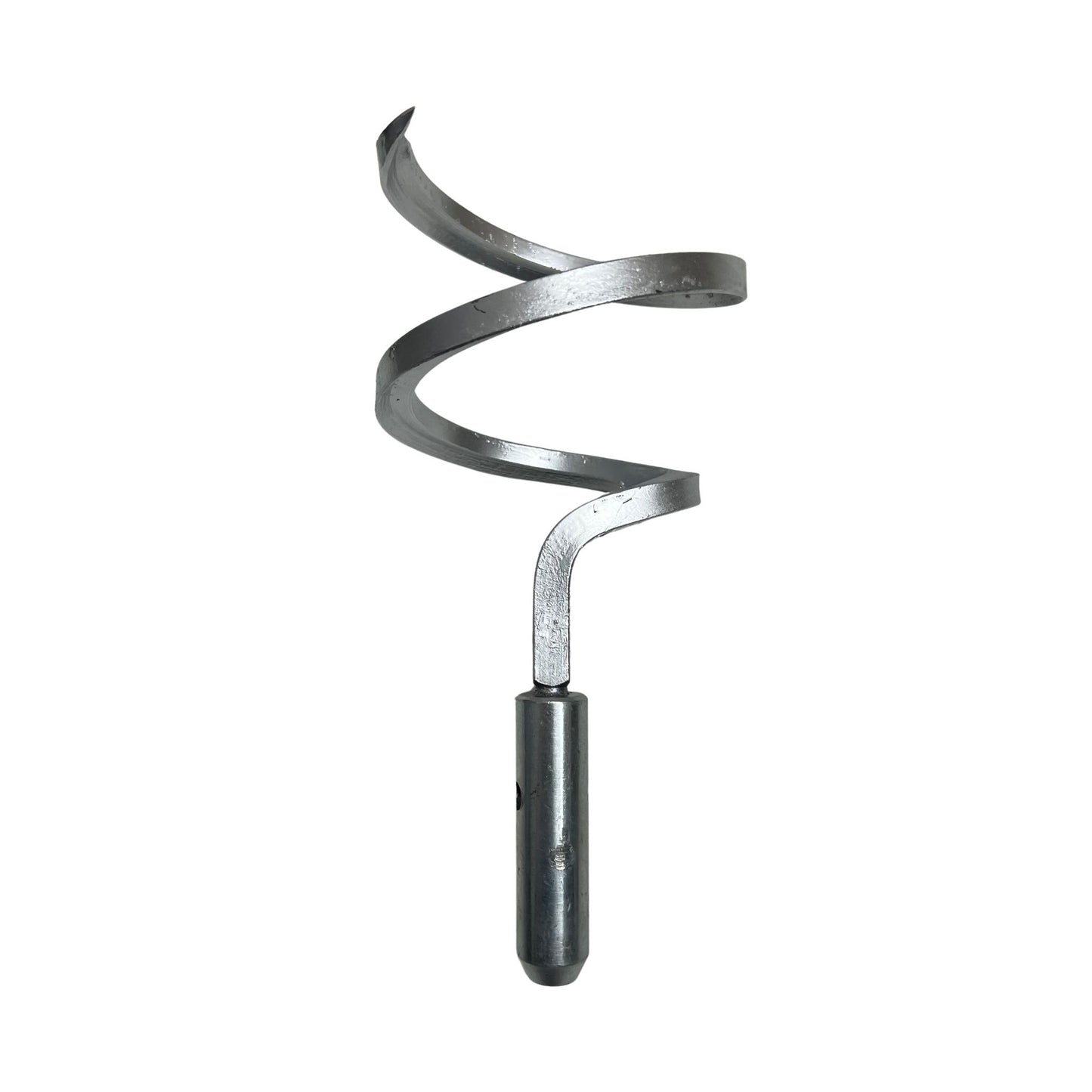 square bar corkscrew for continuous sewer rod set screw close up
