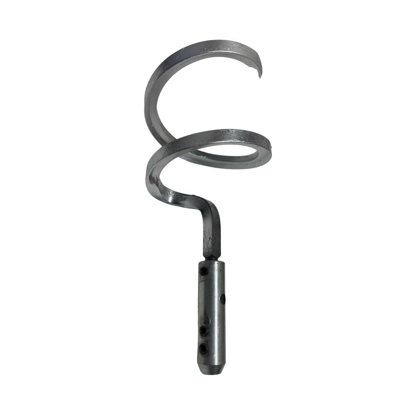square bar corkscrew for continuous sewer rod set screw front view