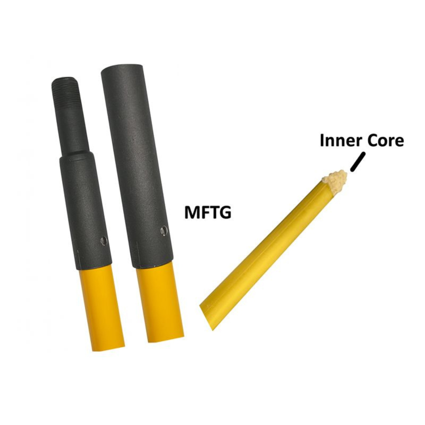 foam filled fiberglass sewer pole threaded ends mxf connection for sewer maintenance
