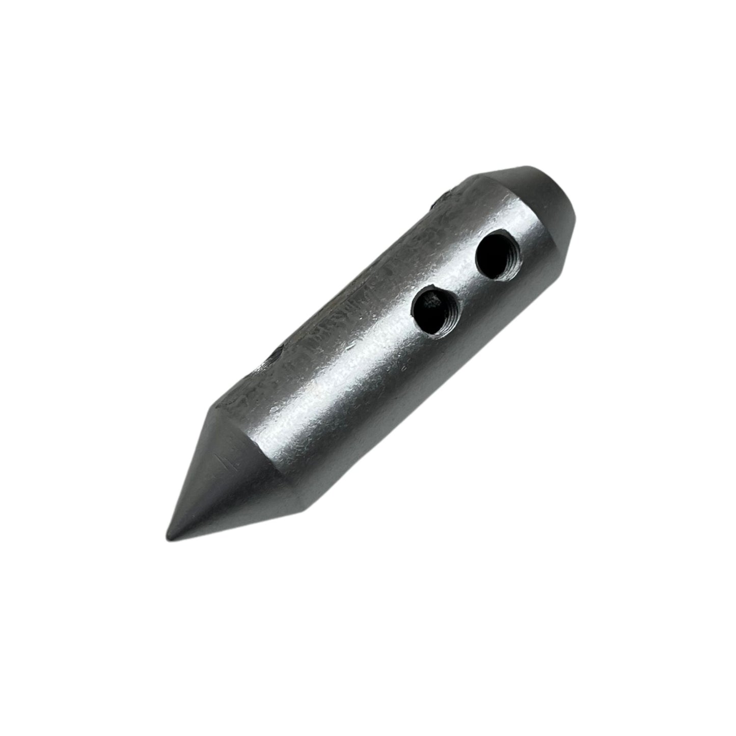 bullet tool for continuous sewer rod cleaning systems side view