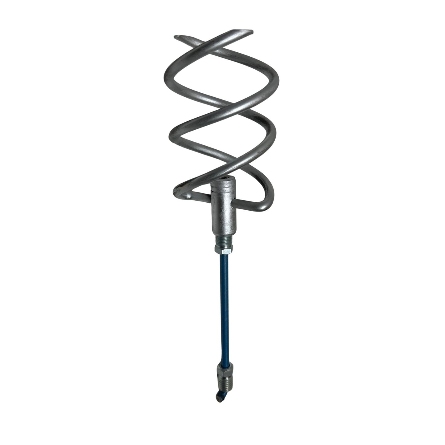 double round stock corkscrew angled view for sewer pipeline debris retrieval