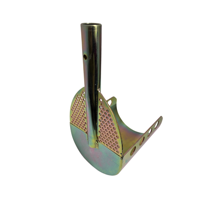 Sewer debris scooper with back cover back view showing protective cover