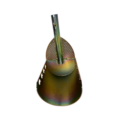 Sewer debris scooper with back cover top view for pipeline cleaning
