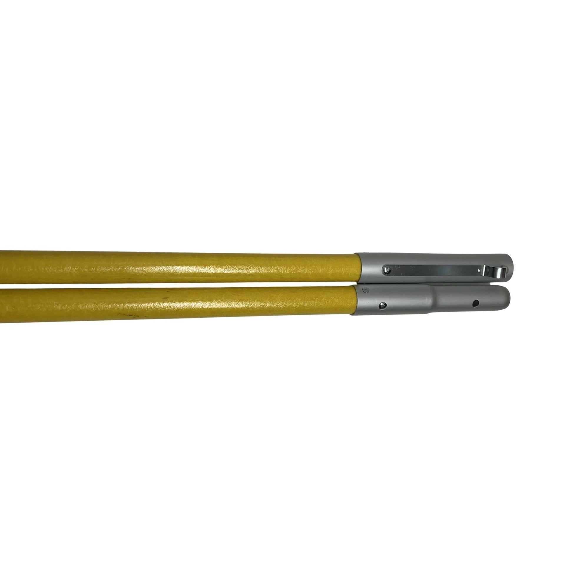 Foam filled fiberglass pole quick connect side view for sewer maintenance