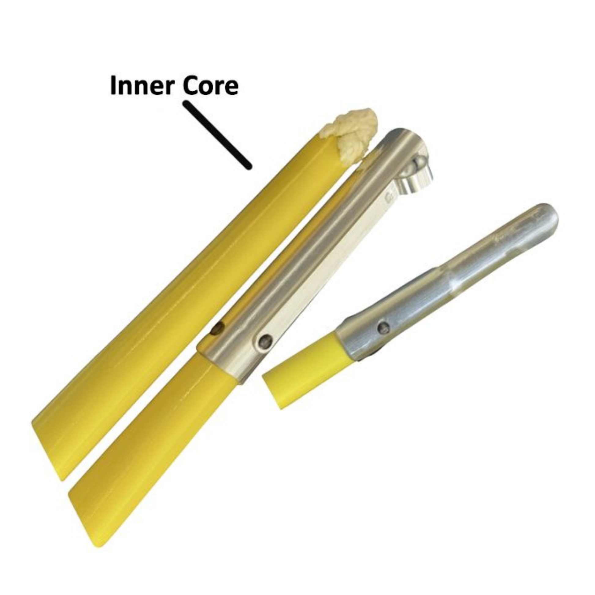 Foam filled fiberglass pole quick connect MXF ends connection detail