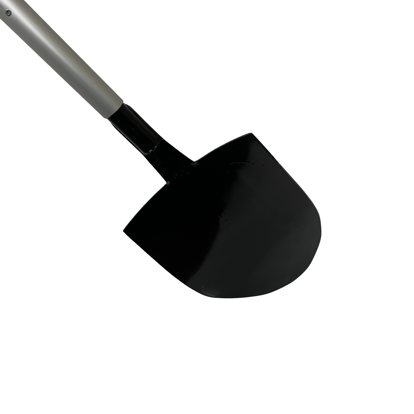 sewer invert shovel front view showing shovel head and pole