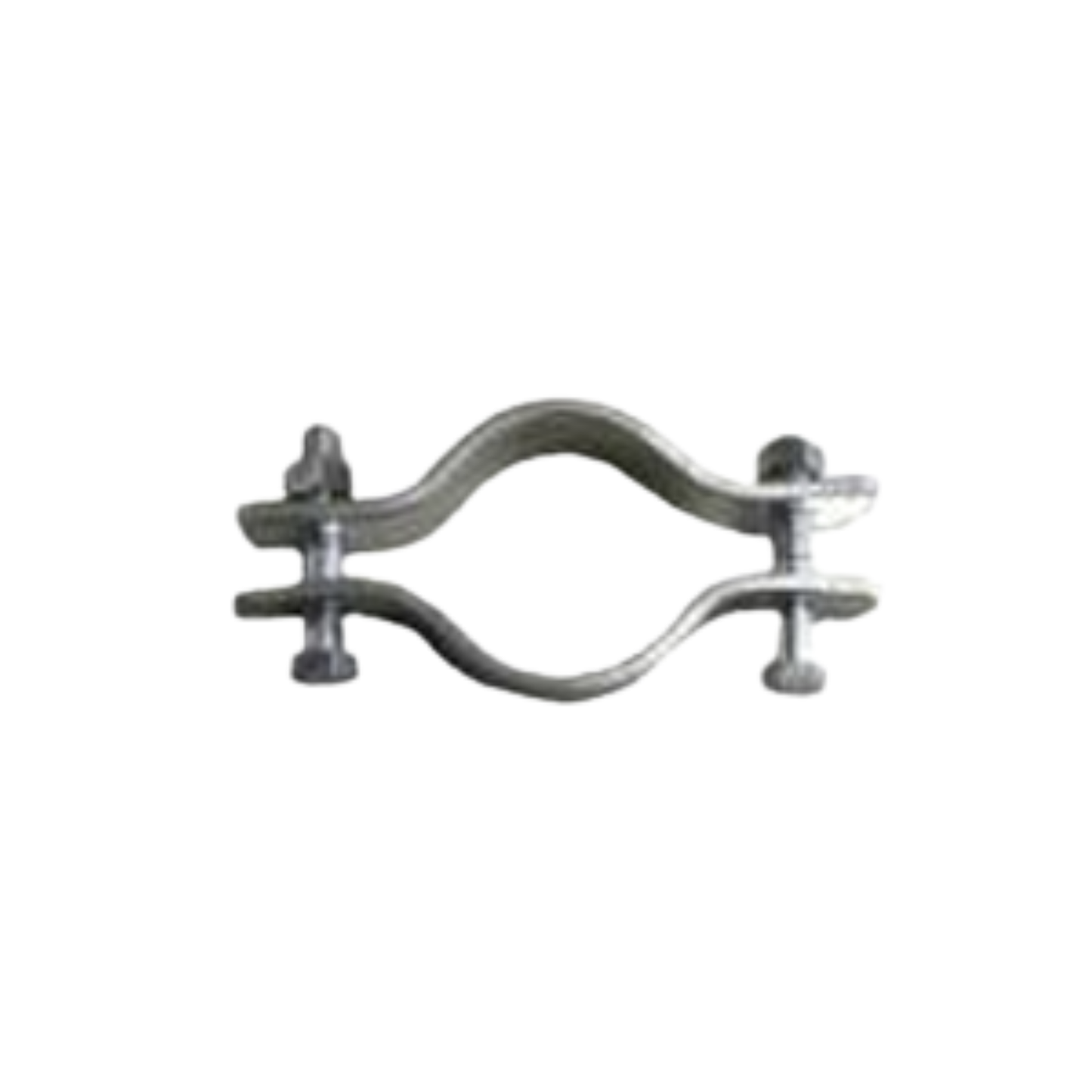sewer rod guide hose coupling clamps with 2 bolt sets for securing bell end connections