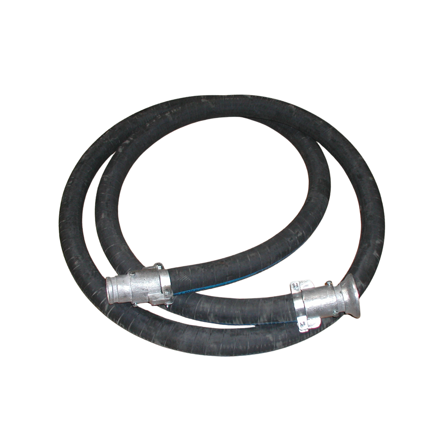 max-life mfg black heavy duty sewer rod guide hose with flex metallic liner top view
