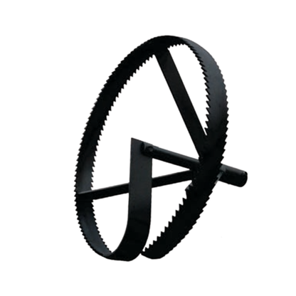 Large diameter concave spoke sewer root saw sizes 15 to 24 inch for hydraulic cutter