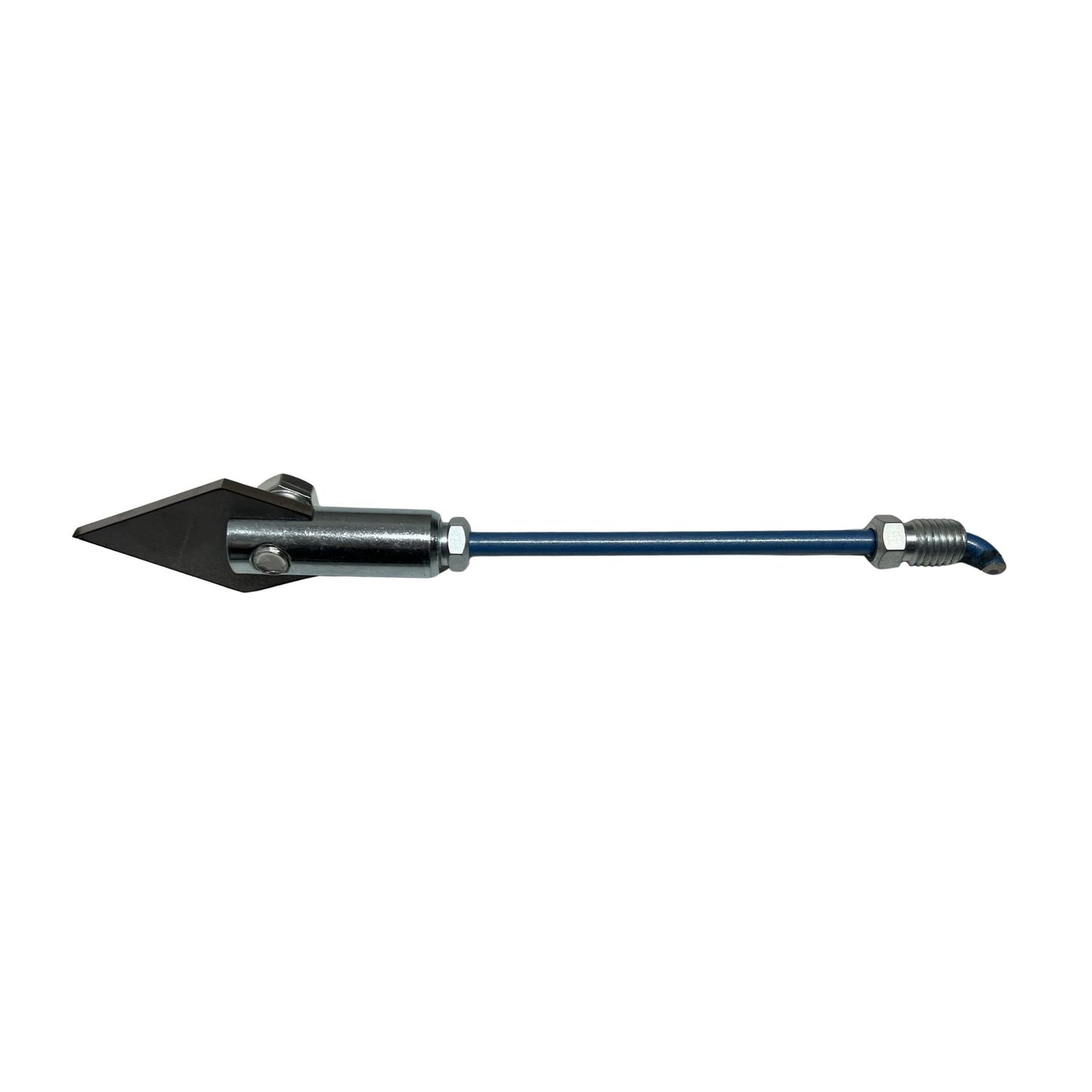 side view of 2 inch and 4 inch spear head for sectional sewer rod pipeline cleaning