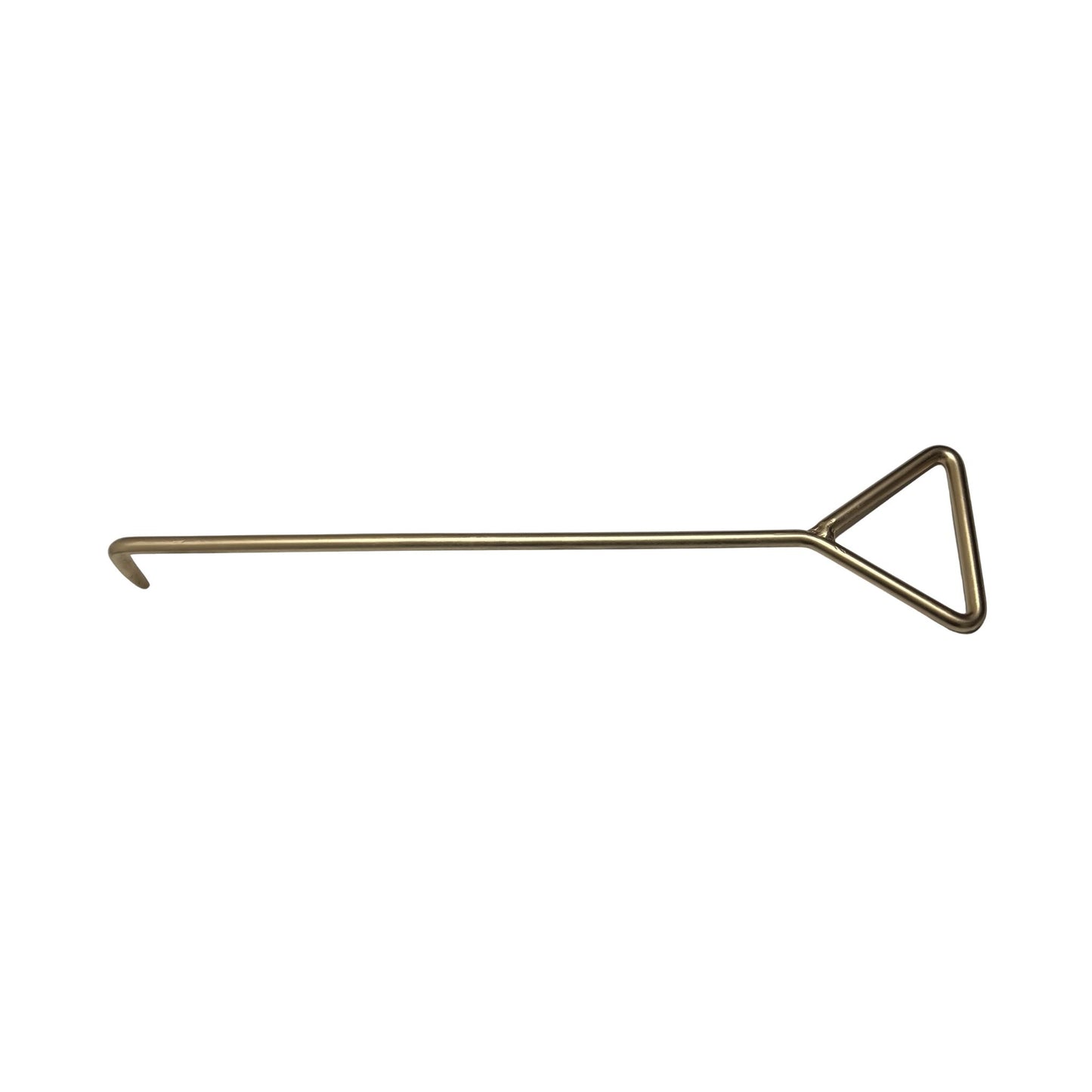 captain hook style manhole hook triangle handle side view