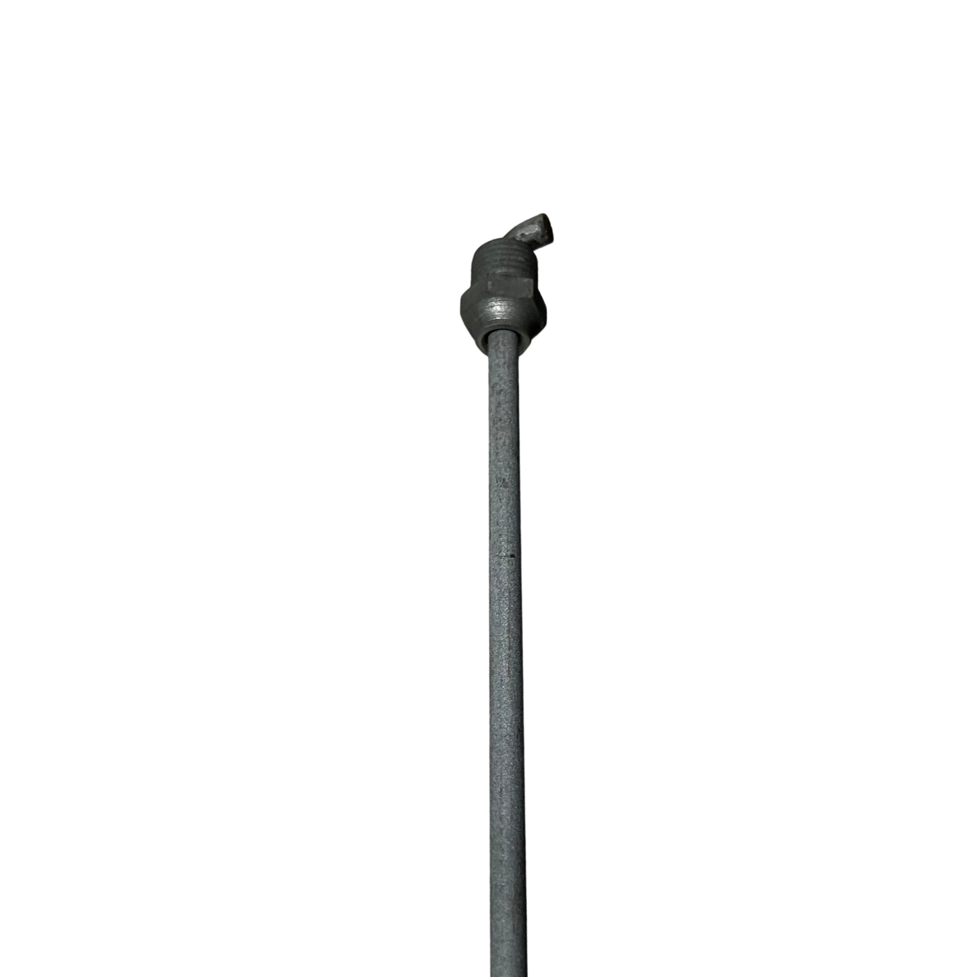 Hex nut view of 1/4 inch sewer rod complete for No.5 style plumber rod connection