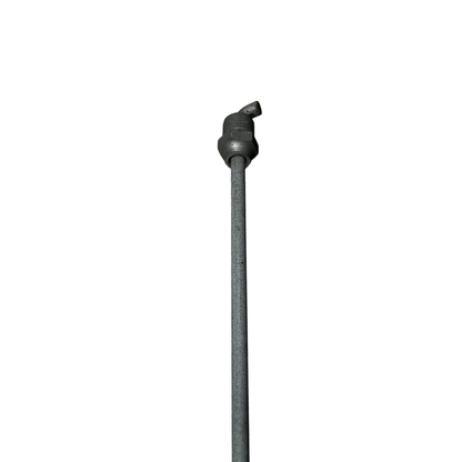 Hex nut view of 1/4 inch sewer rod complete for No.5 style plumber rod connection
