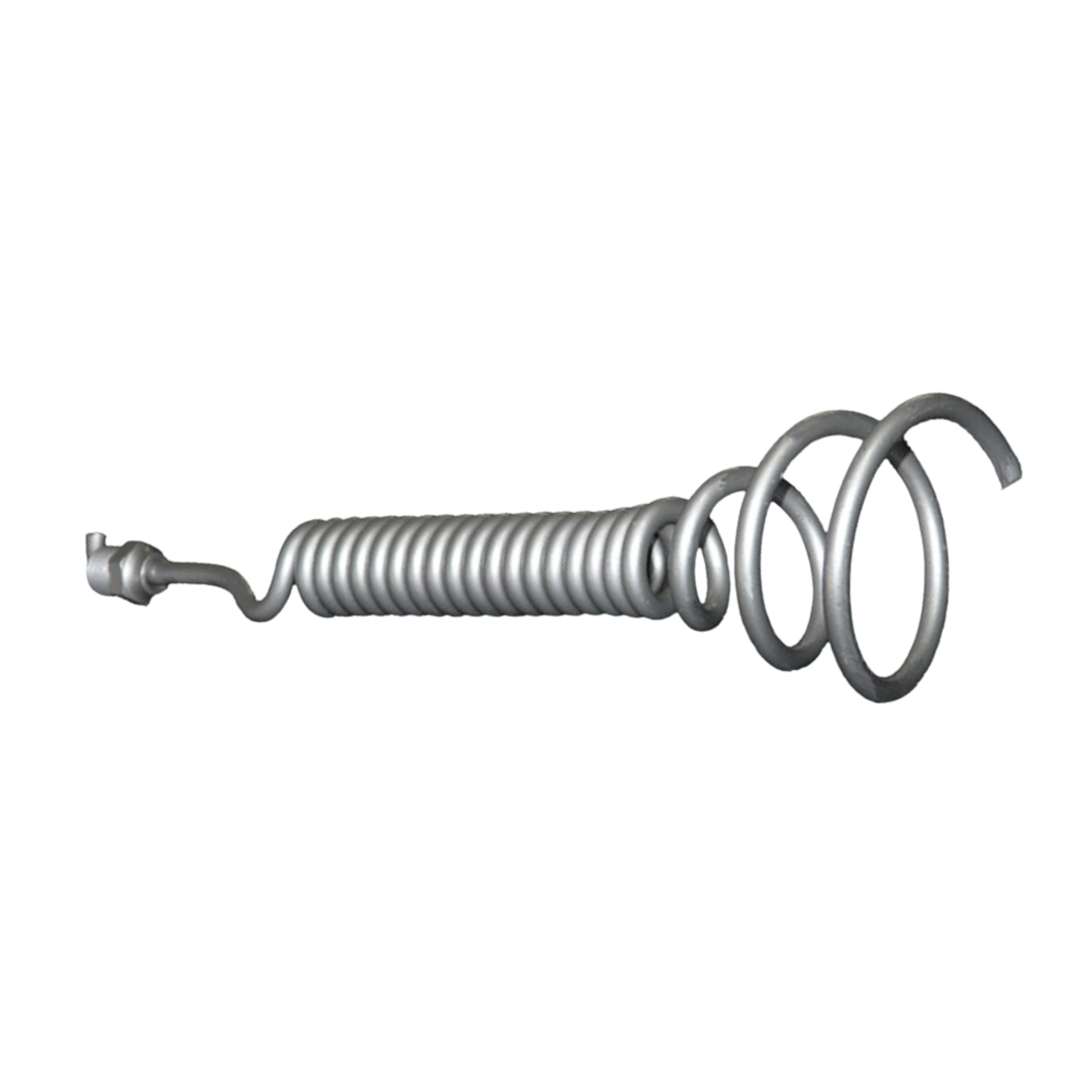4 inch corkscrew for No.5 plumber 1/4 inch sewer rod opening blockages in pipelines