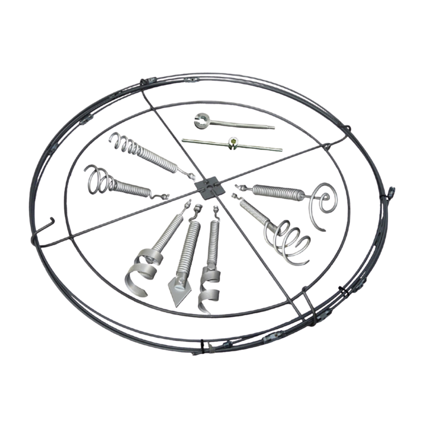 no.5 set complete kit for no.5 plumber 1/4 inch sewer rod with tools and 110 foot reach