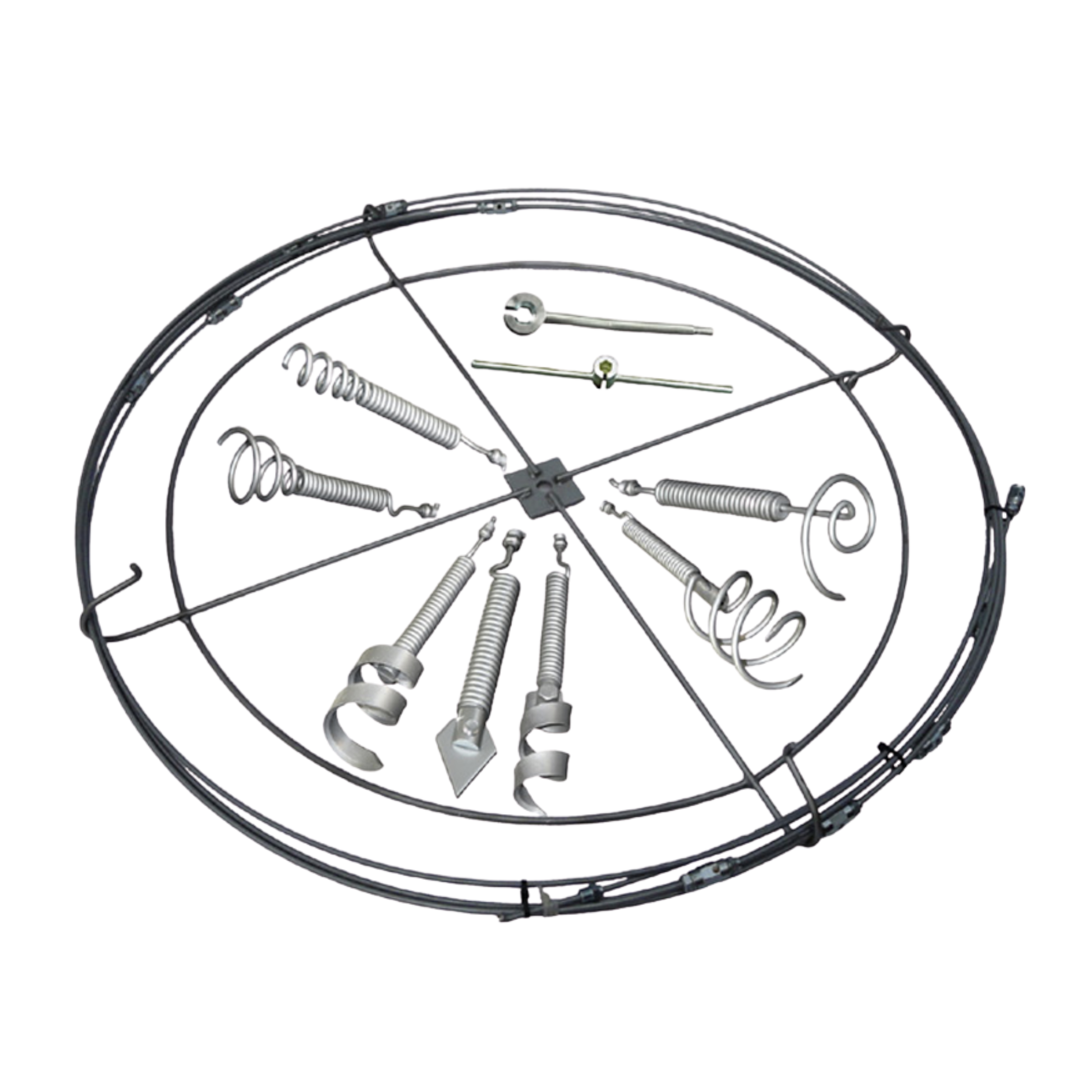 No.5 SET complete kit for No.5 plumber 1/4 inch sewer rod with tools and 110 foot reach