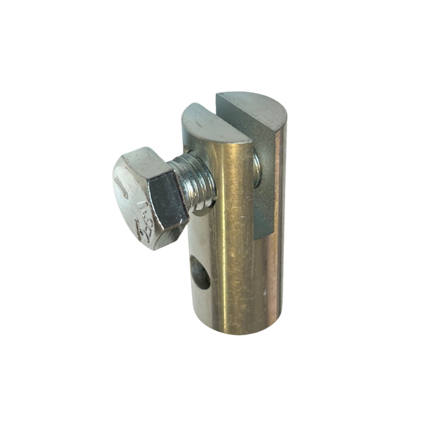 3 inch and 4 inch auger couplings with side bolt for 5/16 and 3/8 sectional sewer rod systems