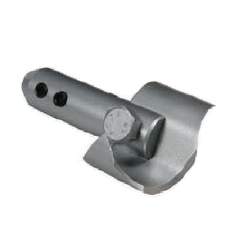 Sand leader attachment for continuous sewer rod cleaning systems steel construction