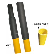 threaded connection- standard (hollow) fiberglass pole