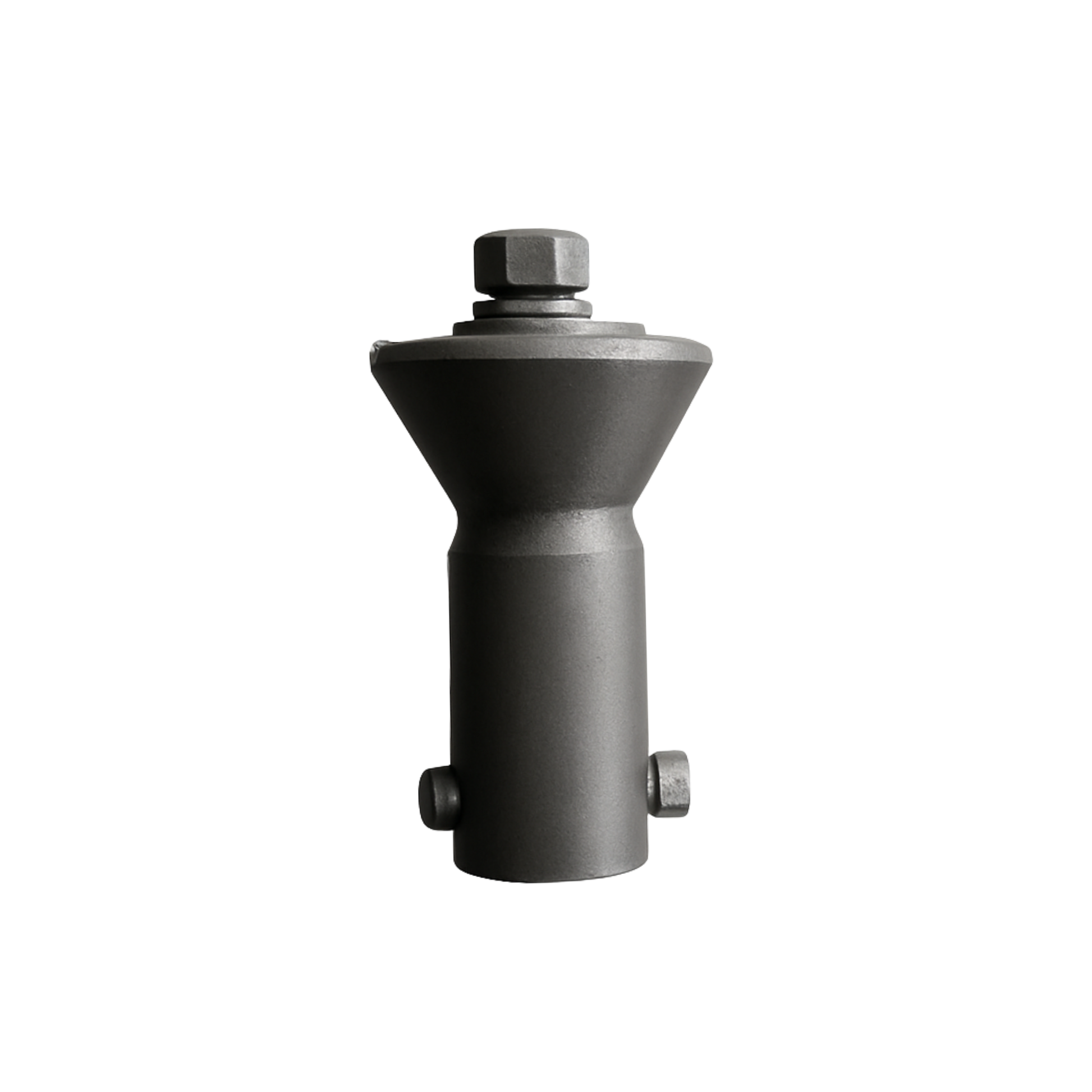 Hydraulic sewer root cutter Versi-Chuck hub for flat and curved blades