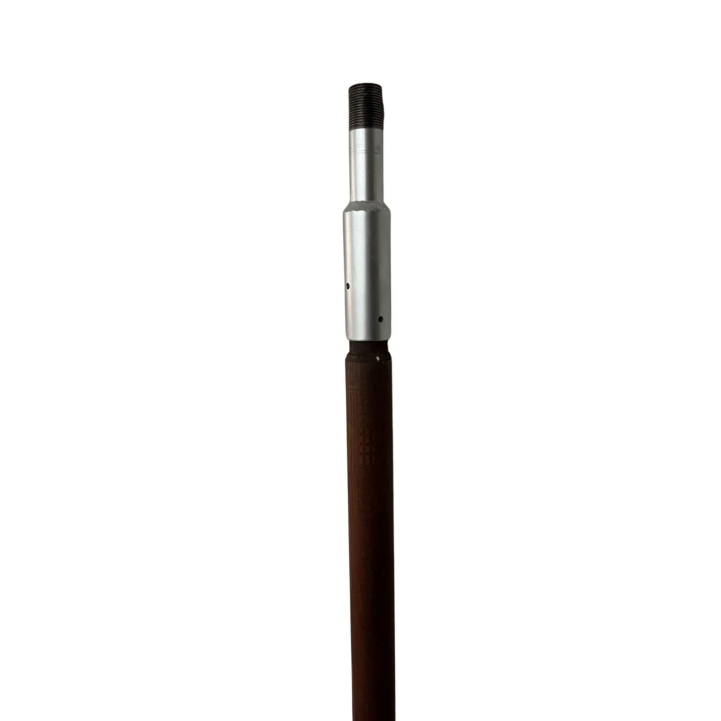 wooden pole with threaded ends